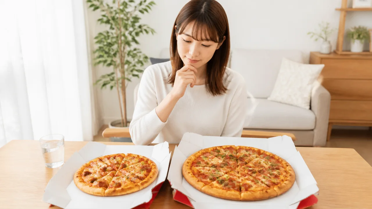 ピザハットのエムサイズは1人で食べ切れる?注文前に量の目安を確認