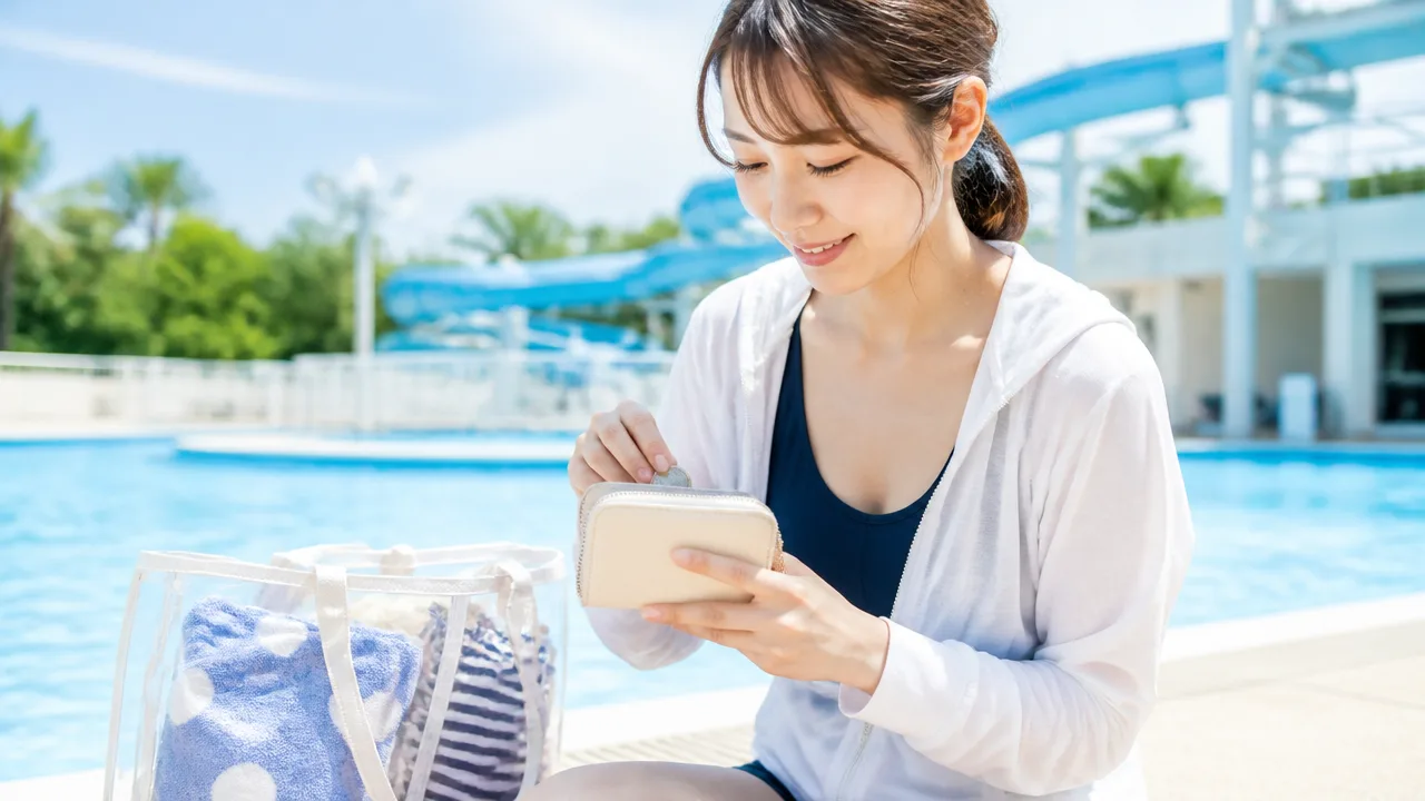 プールのお金、みんなどうしてる？持ち歩き方と貴重品の預け方