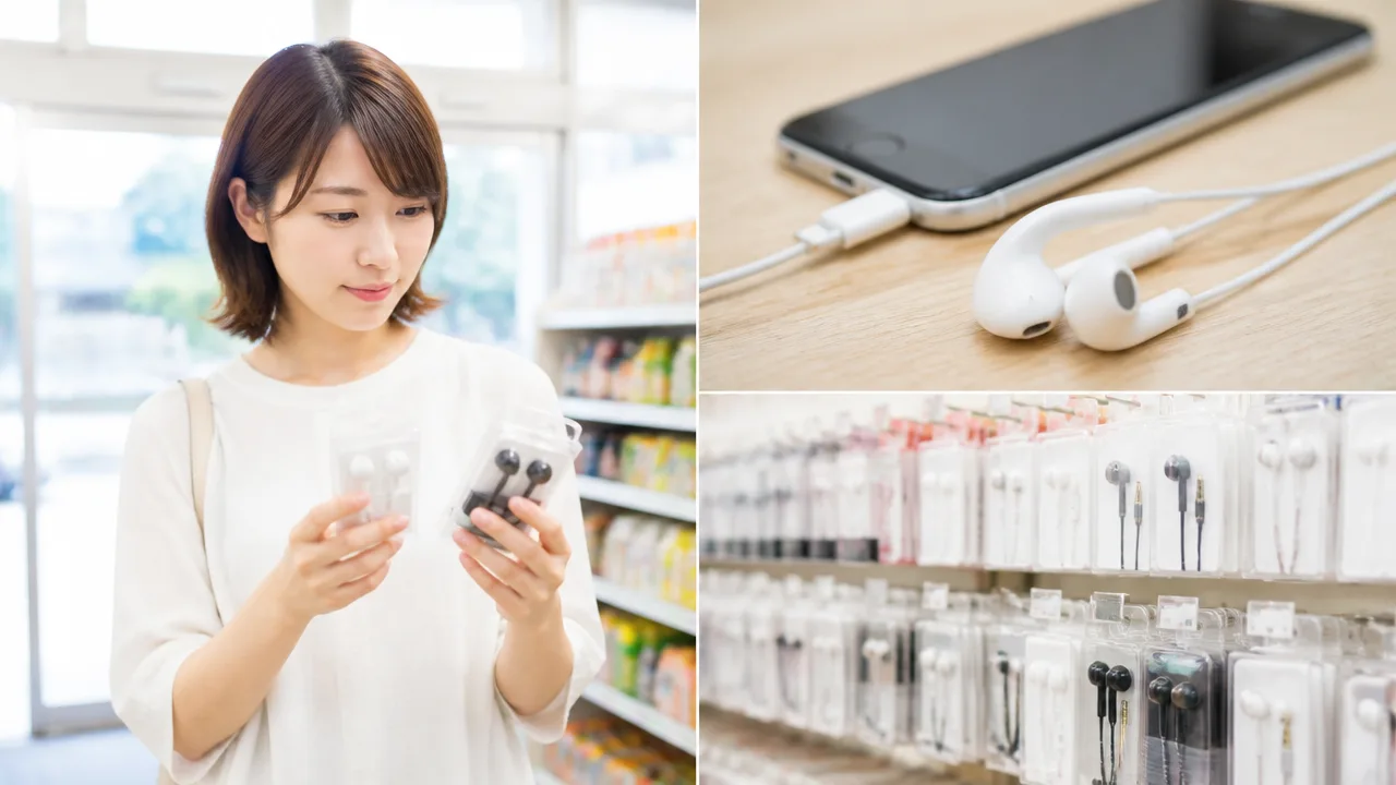 コンビニのイヤホンはiPhoneで使える？選び方と注意点