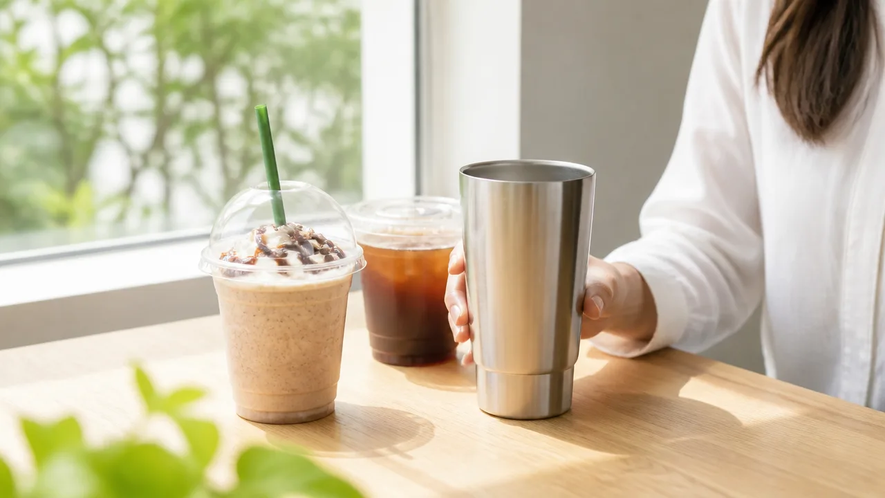 スタバにタンブラー持参、サイズはどう選ぶ?容量と頼み方を解説