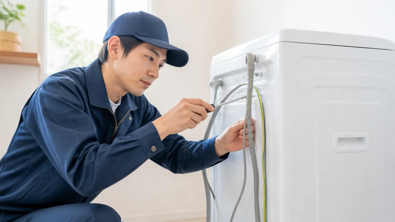 洗濯機のアース線の外し方は?タイプ別の手順と注意点