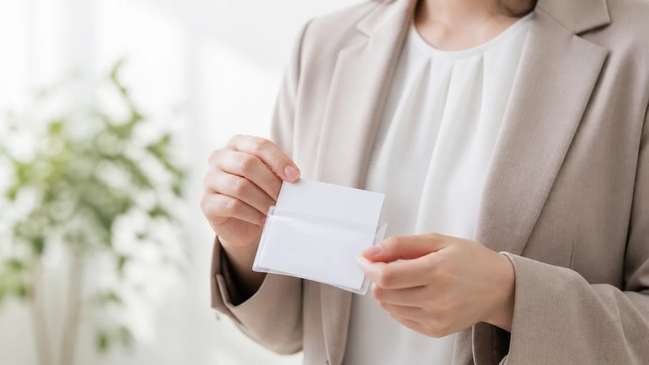 名刺入れはコンビニ商品で代用できる?急な場面の対処法