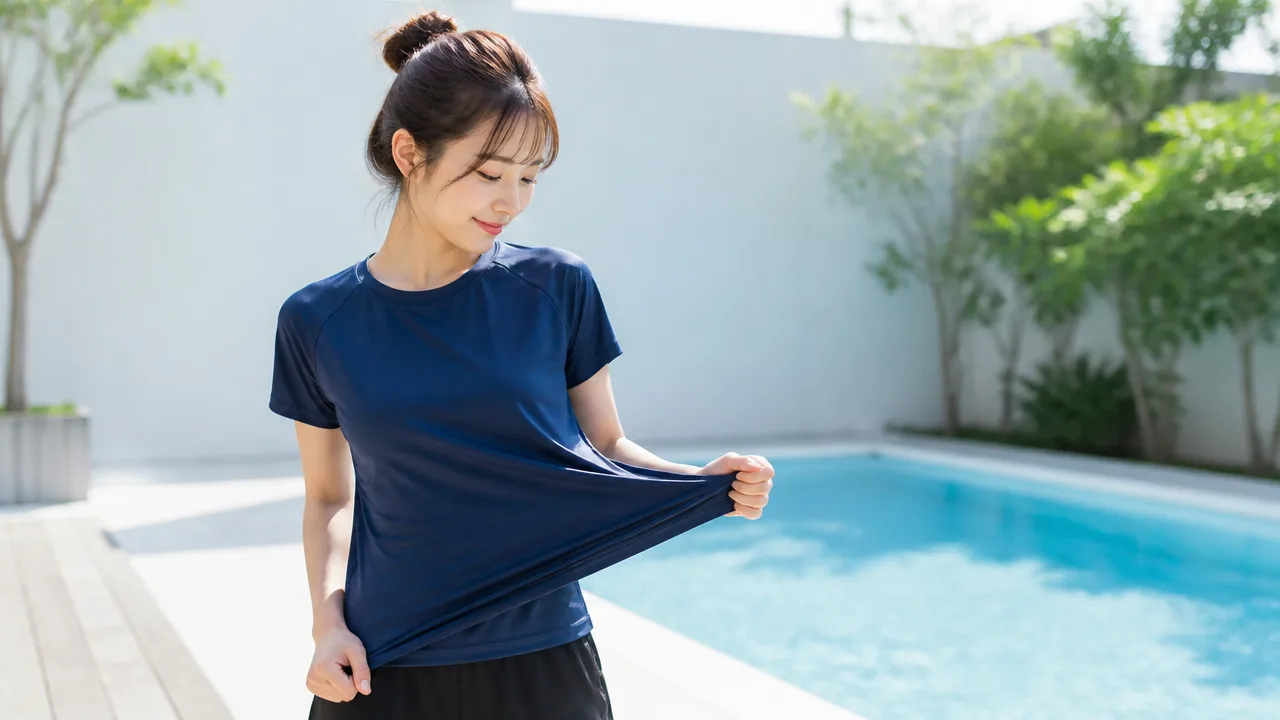 プールはTシャツを着たまま入れる?服装ルールと選び方を解説