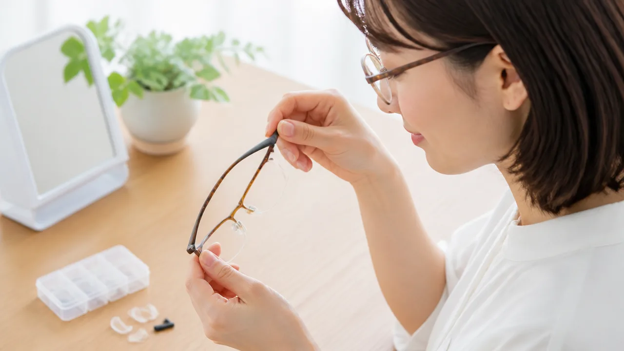 メガネがずれるときに便利な100均セリアの対策グッズを紹介
