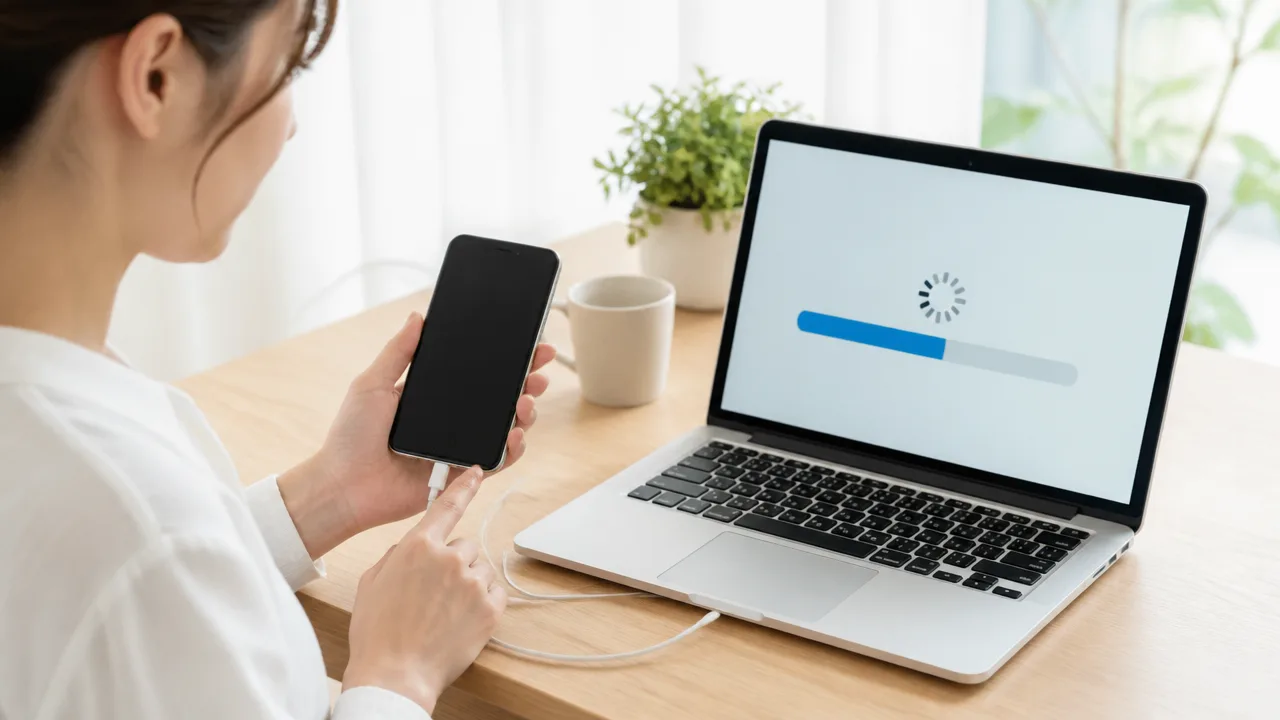 バックアップ中にiPhoneをいじったらどうなる？注意点を解説