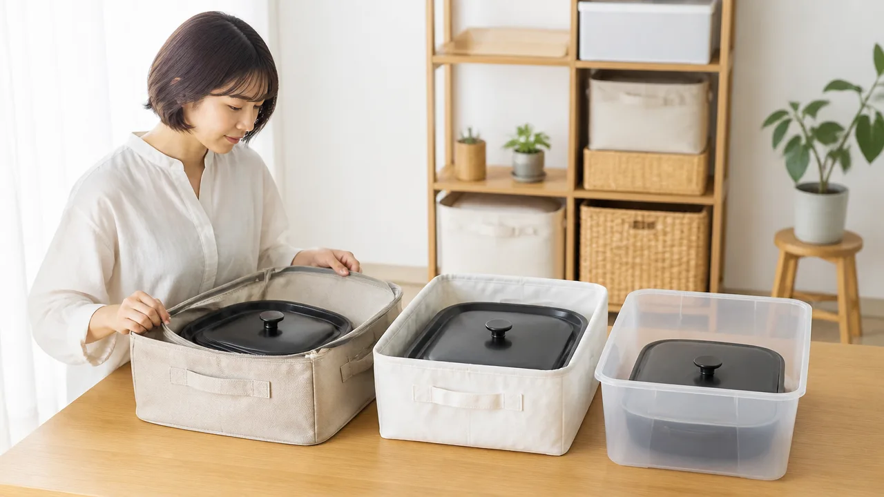 ホットプレート収納ケースは無印にある?代用品と選び方を紹介