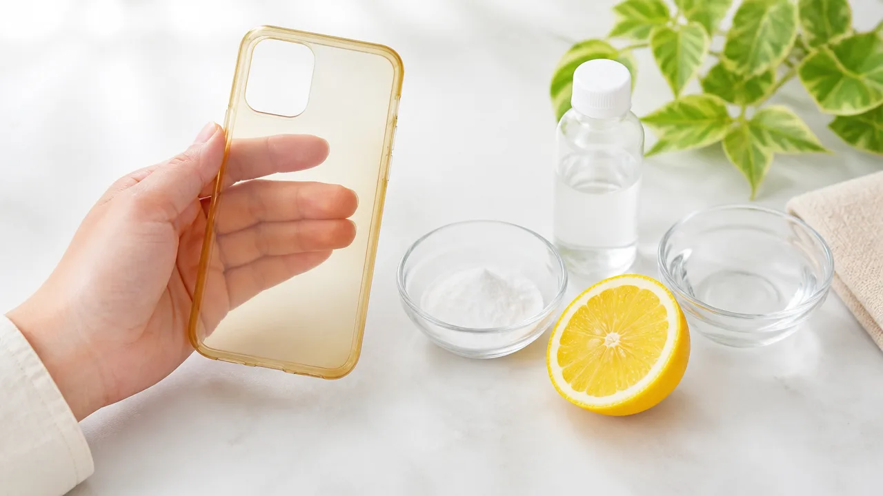 スマホケースの黄ばみは激落ちくんで落ちる？使い方と注意点を解説