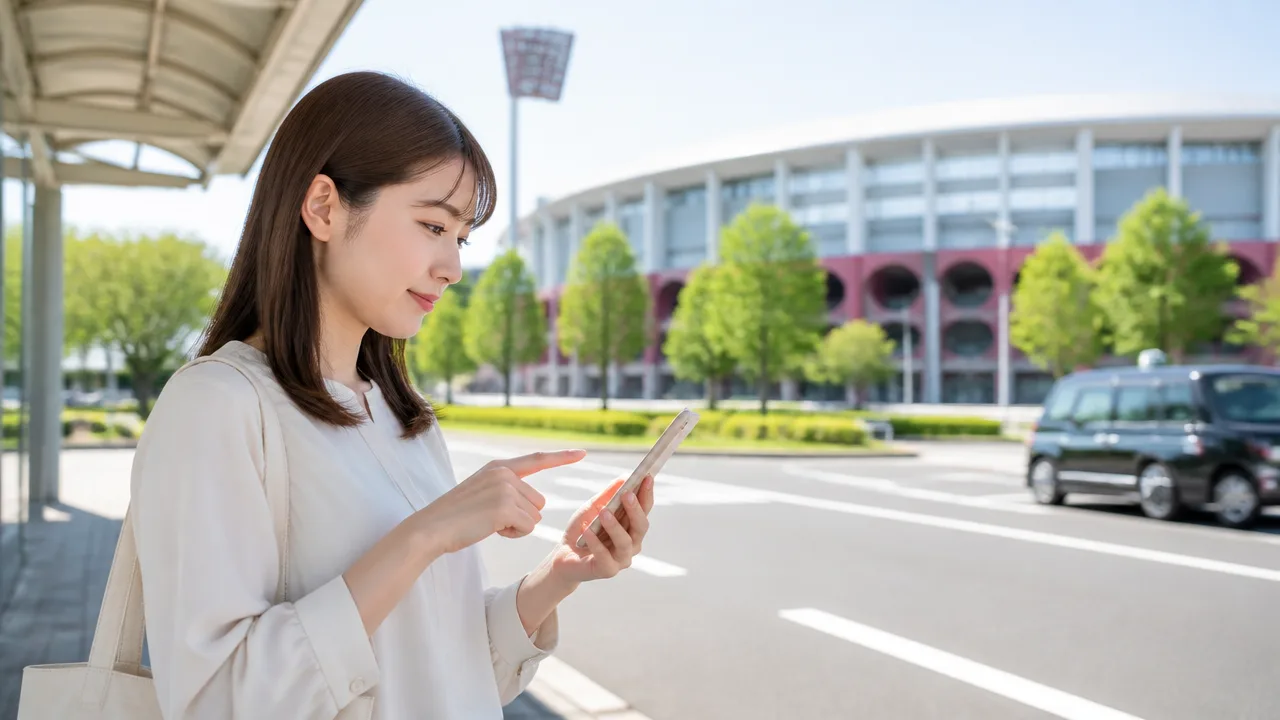 楽天モバイルパークのタクシー乗り場はどこ？行き方と帰りの利用方法